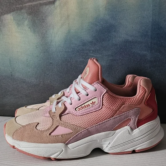 Adidas Pink and Cream Sneakers - Picture 8 of 13